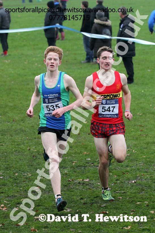 Men's under-17s European Cross Country Trials, Sefton Park, Liverpool. Photo: David T. Hewitson/Sports for All Pics